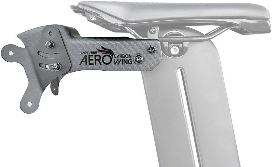 Xlab Aero Carbon Wing Behind Saddle Water Bottle Cage Mount - Carrier Only