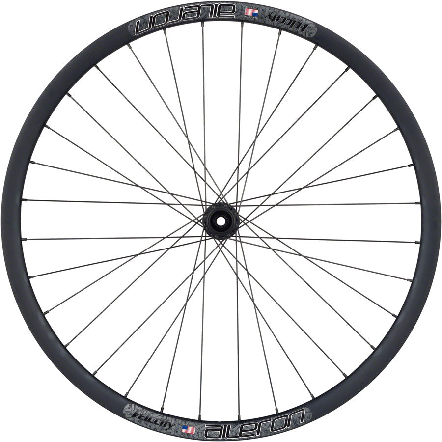 Quality Wheels Bear Pawls / Velocity Aileron Front Wheel - 700c 12 x 100mm Center-Lock BLK