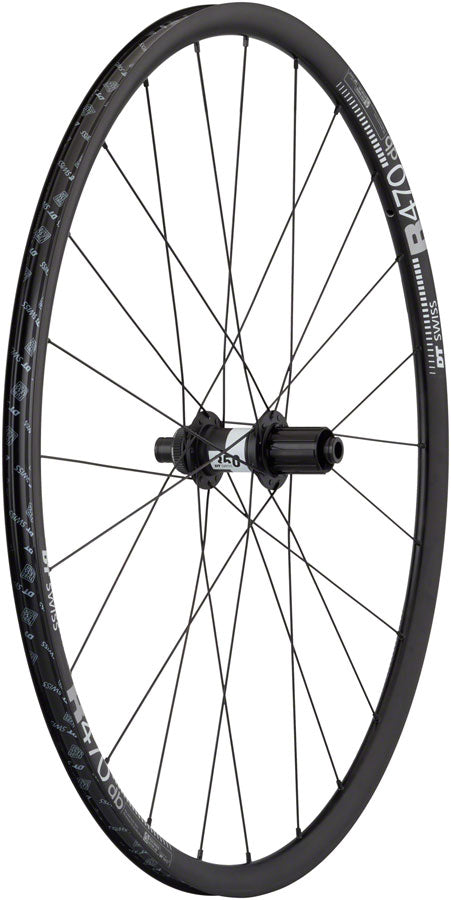 Quality Wheels DT 350/DT R470db Rear Wheel - 700 12 x 142mm Center-Lock HG 11 MTN Road BLK