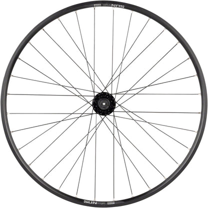 Quality Wheels Value Double Wall Series Disc Rear Wheel - 27.5" QR x 135mm 6-Bolt/Rim HG BLK