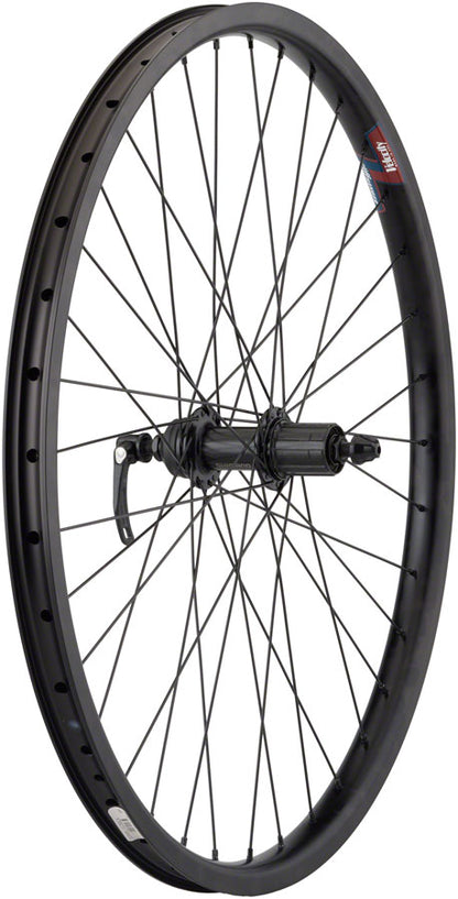 Quality Wheels Value HD Series Rear Wheel - 26" QR x 135mm Center-Lock Disc / Rim Brake HG 10 BLK