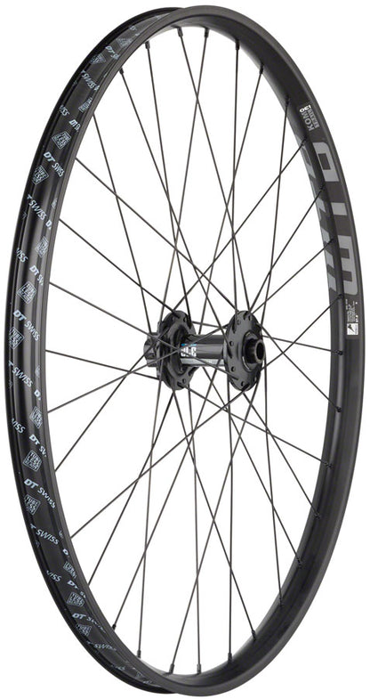 Quality Wheels DT 370 / WTB KOM i29 Front Wheel - 27.5" 15 x 110mm 6-Bolt BLK